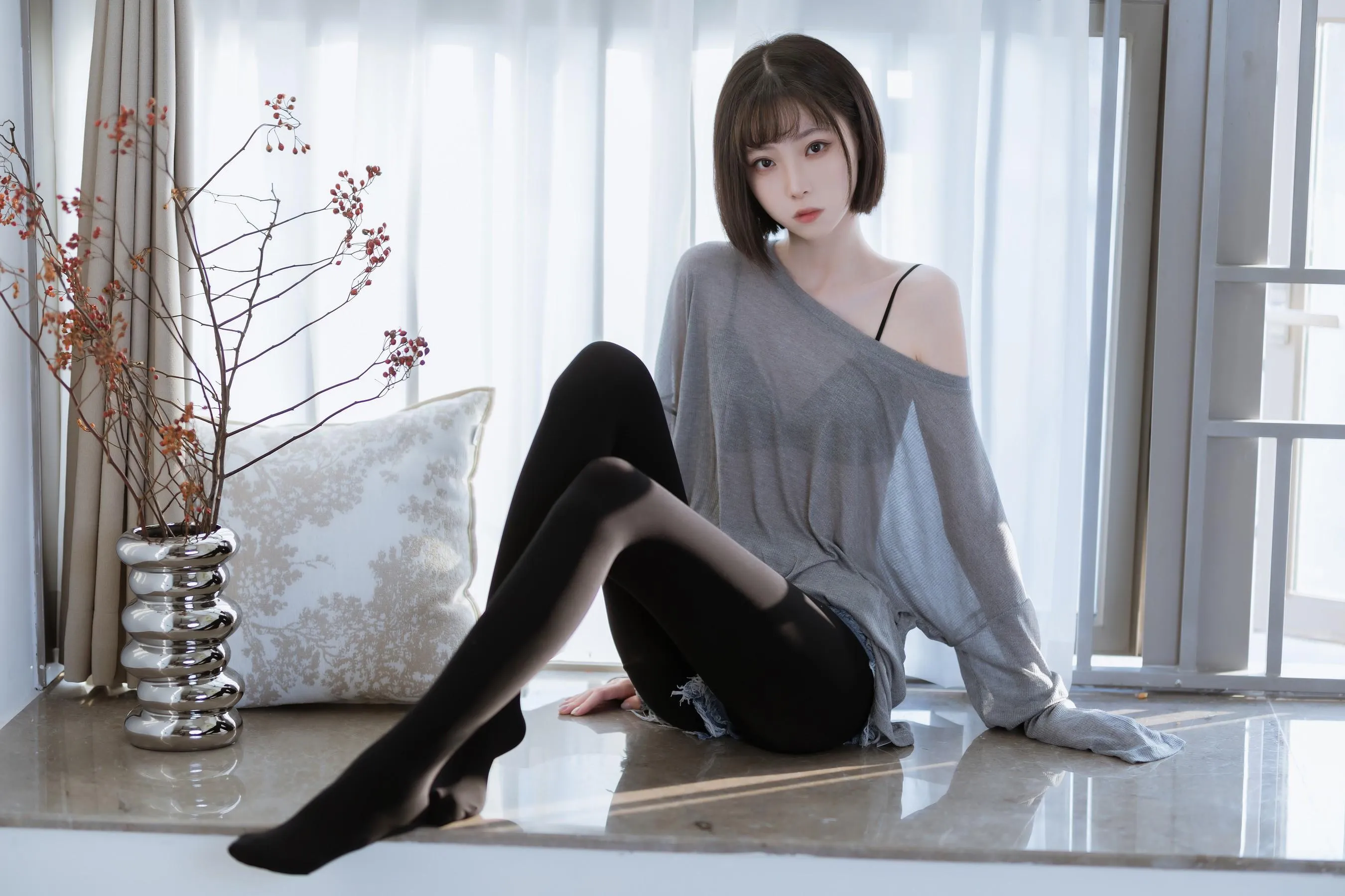 许岚LAN – NO.27 半透毛衣 [41P]插图2